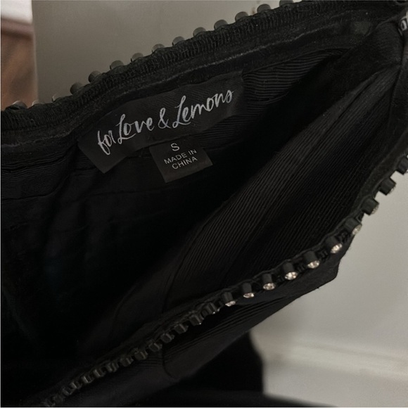 For Love & Lemons Celeste Moire Bow Dress - Picture 5 of 6